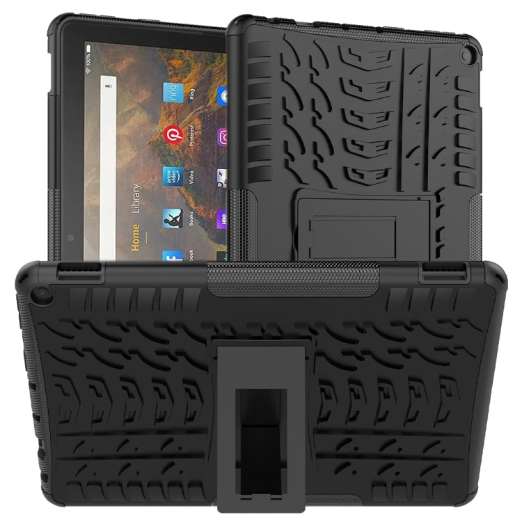 Tire Texture Shockproof TPU+PC Protective Case with Holder, For Xiaomi Redmi Note 10 5G, For Samsung Galaxy A22 5G, For Amazon Fire HD 10 2021