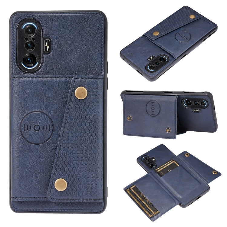 Double Buckle PU + TPU Shockproof Magnetic Protective Case with Card Slot & Holder, For Huawei P50, For OPPO K9, For OPPO Reno6, For Xiaomi Redmi K40 Gaming, For Xiaomi Redmi Note 10 Pro 5G, For Xiaomi Redmi Note 10 5G, For Samsung Galaxy S21 FE       ...