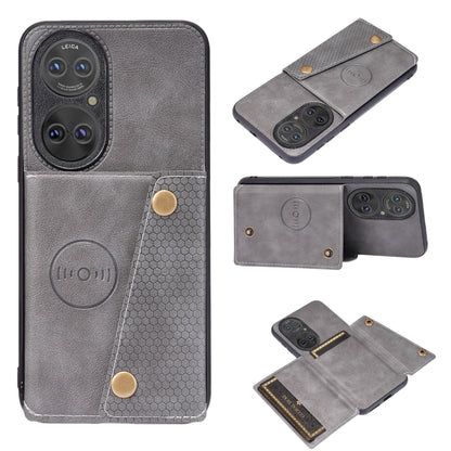 Double Buckle PU + TPU Shockproof Magnetic Protective Case with Card Slot & Holder, For Huawei P50, For OPPO K9, For OPPO Reno6, For Xiaomi Redmi K40 Gaming, For Xiaomi Redmi Note 10 Pro 5G, For Xiaomi Redmi Note 10 5G, For Samsung Galaxy S21 FE       ...