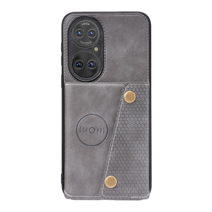 Double Buckle PU + TPU Shockproof Magnetic Protective Case with Card Slot & Holder, For Huawei P50, For OPPO K9, For OPPO Reno6, For Xiaomi Redmi K40 Gaming, For Xiaomi Redmi Note 10 Pro 5G, For Xiaomi Redmi Note 10 5G, For Samsung Galaxy S21 FE       ...