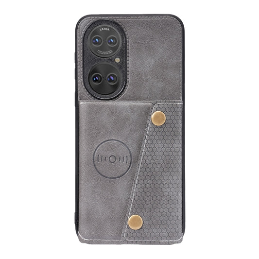 Double Buckle PU + TPU Shockproof Magnetic Protective Case with Card Slot & Holder, For Huawei P50, For OPPO K9, For OPPO Reno6, For Xiaomi Redmi K40 Gaming, For Xiaomi Redmi Note 10 Pro 5G, For Xiaomi Redmi Note 10 5G, For Samsung Galaxy S21 FE       ...