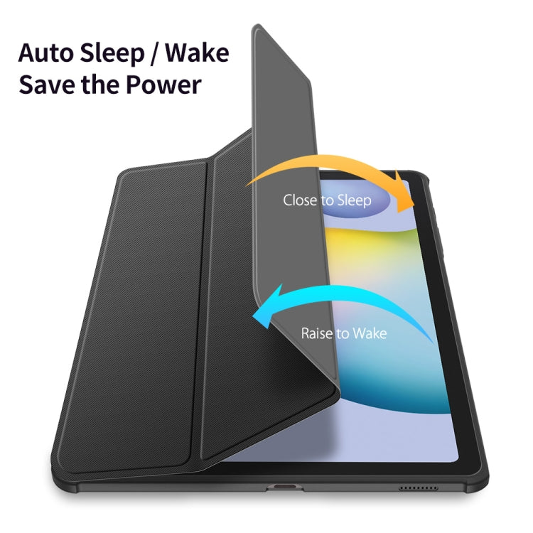 DUX DUCIS TOBY Series Antiskid PU Leather + PC + TPU Horizontal Flip Case with Holder & Pen Slot & Sleep / Wake-up Function, For Samsung Galaxy Tab S8+ / Tab S8 Plus /  Tab S7 FE / Tab S7+, For Samsung Galaxy Tab S6 Lite
