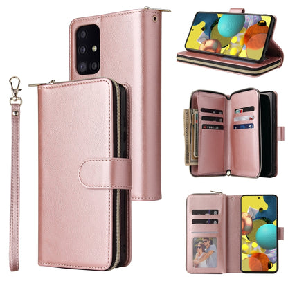 Zipper Wallet Bag Horizontal Flip PU Leather Case with Holder & 9 Card Slots & Wallet & Lanyard & Photo Frame, For Samsung Galaxy A12 5G, For Samsung Galaxy A52 5G, For Samsung Galaxy A72 5G, For Samsung Galaxy S21, For Samsung Galaxy S21 FE           ...