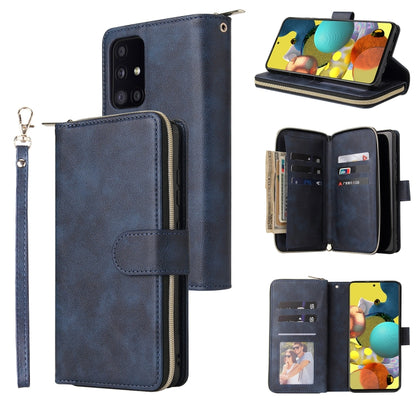 Zipper Wallet Bag Horizontal Flip PU Leather Case with Holder & 9 Card Slots & Wallet & Lanyard & Photo Frame, For Samsung Galaxy A12 5G, For Samsung Galaxy A52 5G, For Samsung Galaxy A72 5G, For Samsung Galaxy S21, For Samsung Galaxy S21 FE           ...