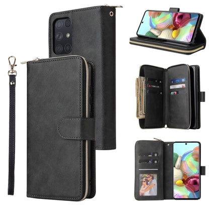 Zipper Wallet Bag Horizontal Flip PU Leather Case with Holder & 9 Card Slots & Wallet & Lanyard & Photo Frame, For Samsung Galaxy A12 5G, For Samsung Galaxy A52 5G, For Samsung Galaxy A72 5G, For Samsung Galaxy S21, For Samsung Galaxy S21 FE           ...