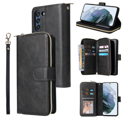Zipper Wallet Bag Horizontal Flip PU Leather Case with Holder & 9 Card Slots & Wallet & Lanyard & Photo Frame, For Samsung Galaxy A12 5G, For Samsung Galaxy A52 5G, For Samsung Galaxy A72 5G, For Samsung Galaxy S21, For Samsung Galaxy S21 FE           ...