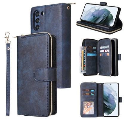 Zipper Wallet Bag Horizontal Flip PU Leather Case with Holder & 9 Card Slots & Wallet & Lanyard & Photo Frame, For Samsung Galaxy A12 5G, For Samsung Galaxy A52 5G, For Samsung Galaxy A72 5G, For Samsung Galaxy S21, For Samsung Galaxy S21 FE           ...