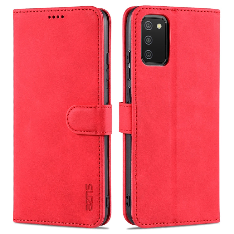 AZNS Skin Feel Calf Texture Horizontal Flip Leather Case with Card Slots & Holder & Wallet, For Samsung Galaxy A02, For Samsung Galaxy A02s