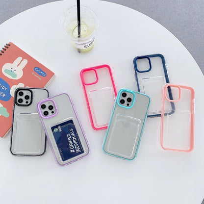 Full-coverage 360 Clear PC + TPU Shockproof Protective Case with Card Slot, For iPhone 12 mini, For iPhone 12 / 12 Pro, For iPhone 12 Pro Max, For iPhone 11 Pro, For iPhone 11, For iPhone 11 Pro Max