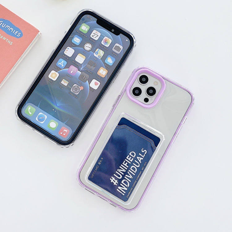 Full-coverage 360 Clear PC + TPU Shockproof Protective Case with Card Slot, For iPhone 12 mini, For iPhone 12 / 12 Pro, For iPhone 12 Pro Max, For iPhone 11 Pro, For iPhone 11, For iPhone 11 Pro Max
