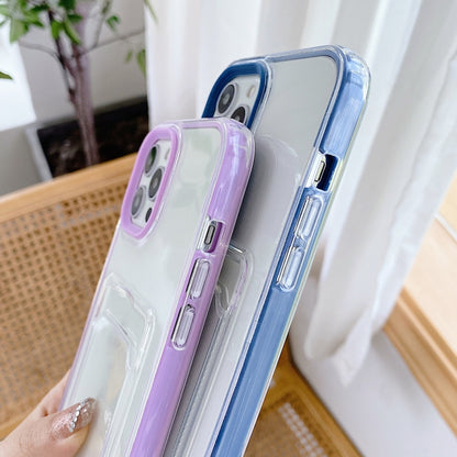 Full-coverage 360 Clear PC + TPU Shockproof Protective Case with Card Slot, For iPhone 12 mini, For iPhone 12 / 12 Pro, For iPhone 12 Pro Max, For iPhone 11 Pro, For iPhone 11, For iPhone 11 Pro Max