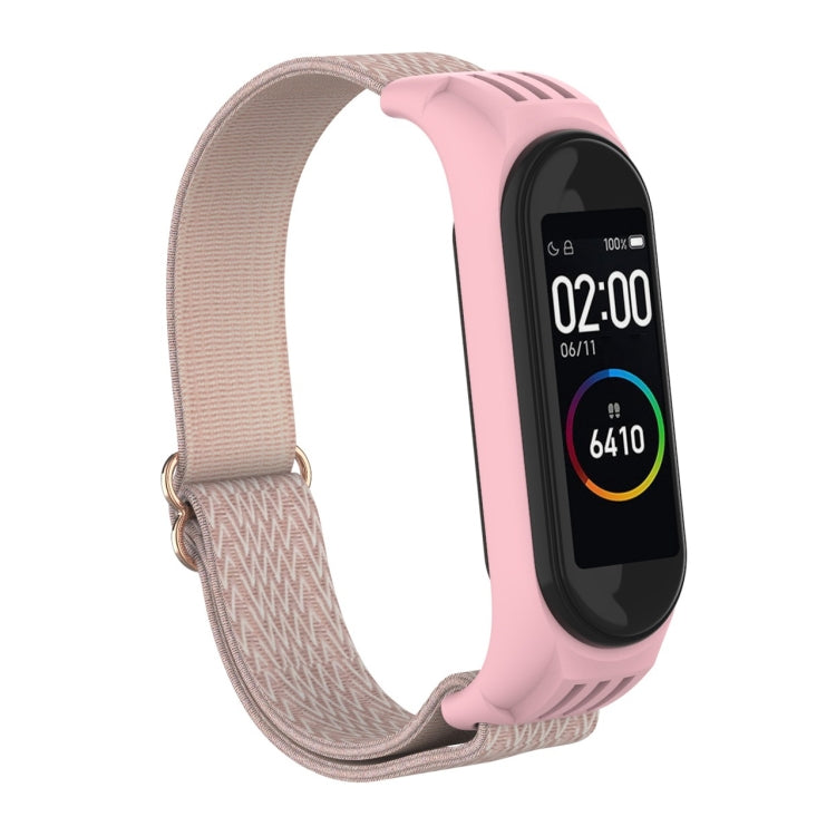 For Xiami Mi Band 6 / 5 / 4 / 3 Wavy Texture 8-shaped Buckle Replacement Strap Watchband