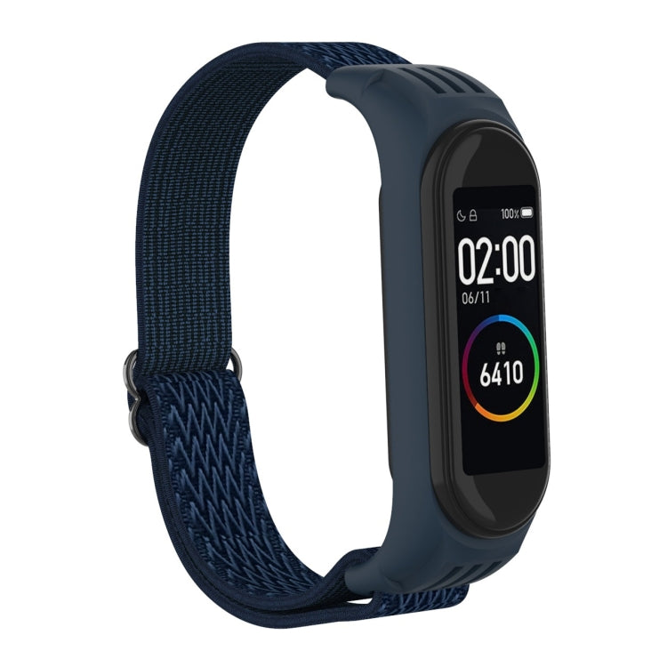 For Xiami Mi Band 6 / 5 / 4 / 3 Wavy Texture 8-shaped Buckle Replacement Strap Watchband