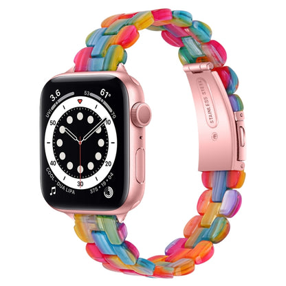 Oval Resin Replacement Strap Watchband, For Apple Watch Series 7  41mm / & 6 & SE & 5 & 4 40mm, For Apple Watch Series  7  45mm / & 6 & SE & 5 & 4 44mm