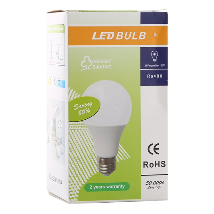 LED Energy-Saving Bulb White Light 6000-6500K AC 85-265V, 5W 40LM, 9W 810LM, 12W 1080LM, 5W, 12W
