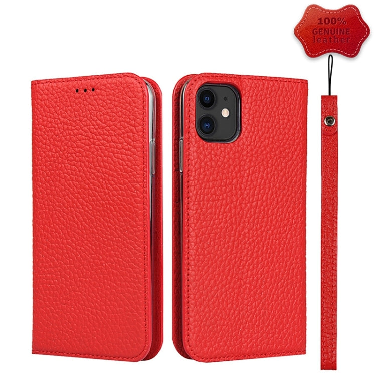 Litchi Texture Horizontal Flip Top Layer Cowhide Leather Case with Holder & Card Slots & Wallet & Strap & Wire Winder, For iPhone 12 mini, For iPhone 12 / 12 Pro, For iPhone 12 Pro Max, For iPhone 11 Pro, For iPhone 11, For iPhone 11 Pro Max           ...
