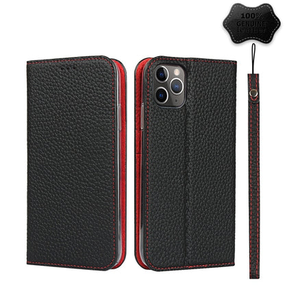 Litchi Texture Horizontal Flip Top Layer Cowhide Leather Case with Holder & Card Slots & Wallet & Strap & Wire Winder, For iPhone 12 mini, For iPhone 12 / 12 Pro, For iPhone 12 Pro Max, For iPhone 11 Pro, For iPhone 11, For iPhone 11 Pro Max           ...