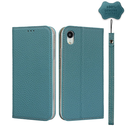 Litchi Texture Horizontal Flip Top Layer Cowhide Leather Case with Holder & Card Slots & Wallet & Strap & Wire Winder, For iPhone 6 & 6s, For iPhone 6 Plus & 6s Plus, For iPhone XR, For iPhone XS Max