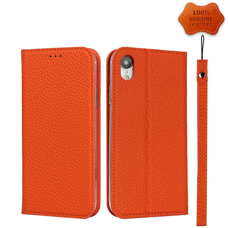 Litchi Texture Horizontal Flip Top Layer Cowhide Leather Case with Holder & Card Slots & Wallet & Strap & Wire Winder, For iPhone 6 & 6s, For iPhone 6 Plus & 6s Plus, For iPhone XR, For iPhone XS Max