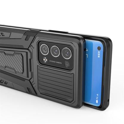 War Chariot Series Armor All-inclusive Shockproof PC + TPU Protective Case with Invisible Holder, For OPPO Reno6 Pro+ 5G, For Xiaomi Redmi K40 Gaming, For Samsung Galaxy F52 5G