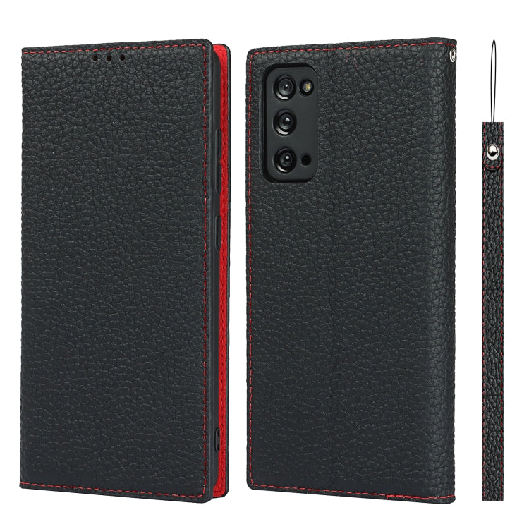 Litchi Texture Horizontal Flip Top Layer Cowhide Leather Case with Holder & Card Slots & Wallet & Strap & Wire Winder, For Samsung Galaxy S21 5G, For Samsung Galaxy S20, For Samsung Galaxy S20 Plus, For Samsung Galaxy S20 Ultra, For Samsung Galaxy S20 FE