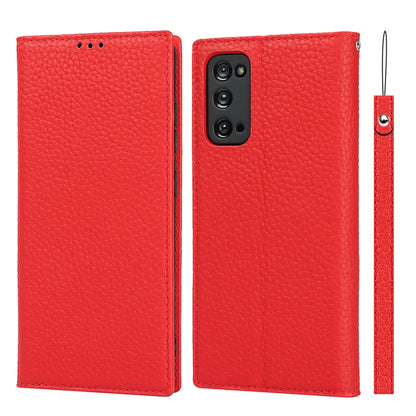 Litchi Texture Horizontal Flip Top Layer Cowhide Leather Case with Holder & Card Slots & Wallet & Strap & Wire Winder, For Samsung Galaxy S21 5G, For Samsung Galaxy S20, For Samsung Galaxy S20 Plus, For Samsung Galaxy S20 Ultra, For Samsung Galaxy S20 FE