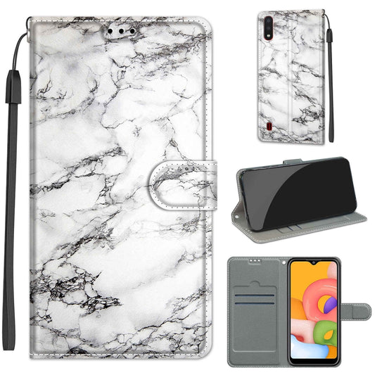 Voltage Colored Drawing Magnetic Clasp Horizontal Flip PU Leather Case with Holder & Card Slots, For Samsung Galaxy A01, For Samsung Galaxy A10