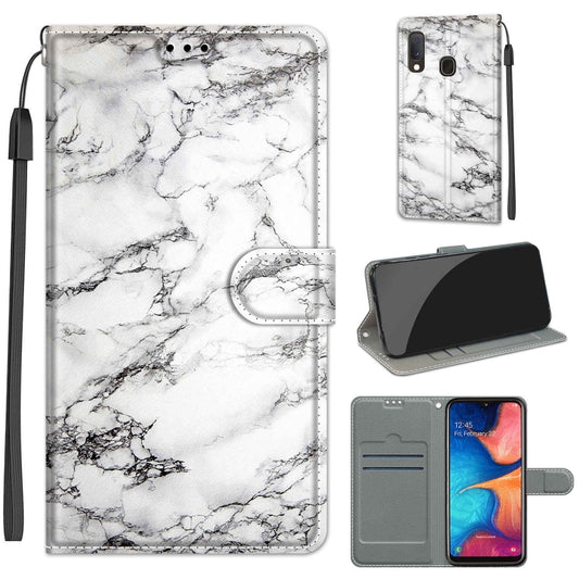 Voltage Colored Drawing Magnetic Clasp Horizontal Flip PU Leather Case with Holder & Card Slots, For Samsung Galaxy A20e, For Samsung Galaxy A30 / A20