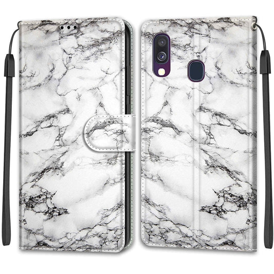 Voltage Colored Drawing Magnetic Clasp Horizontal Flip PU Leather Case with Holder & Card Slots, For Samsung Galaxy A40, For Samsung Galaxy A50