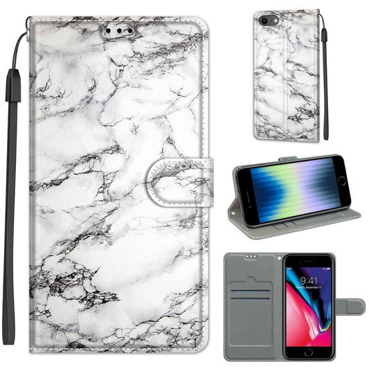Voltage Colored Drawing Magnetic Clasp Horizontal Flip PU Leather Case with Holder & Card Slots, For iPhone SE 2022 / SE 2020 / 8 / 7, For iPhone XR