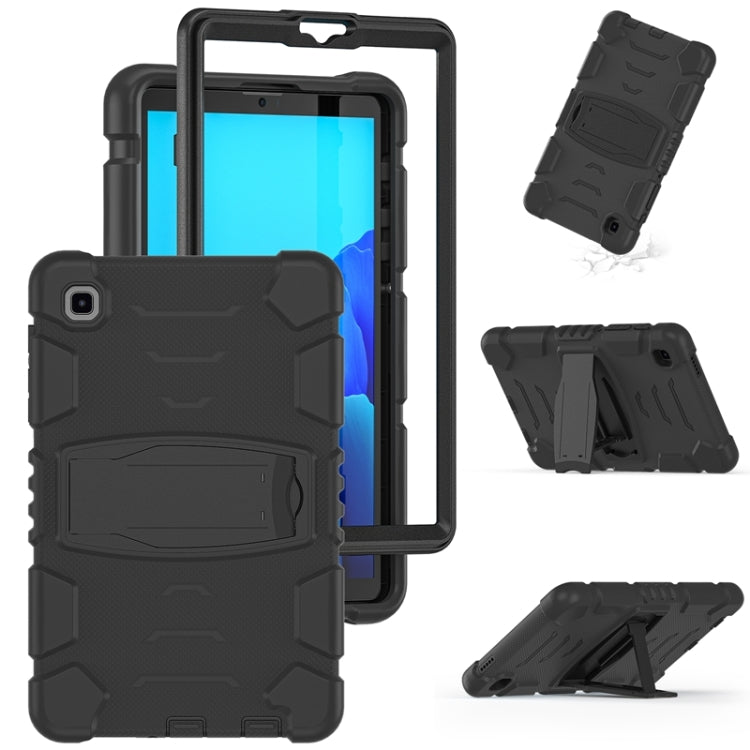 3-Layer Protection Screen Frame + PC + Silicone Shockproof Combination Case with Holder, For Samsung Galaxy Tab A7 Lite 8.7 inch 2021