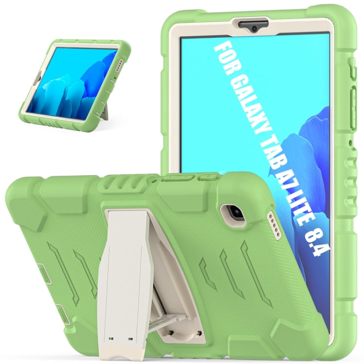 3-Layer Protection Screen Frame + PC + Silicone Shockproof Combination Case with Holder, For Samsung Galaxy Tab A7 Lite 8.7 inch 2021