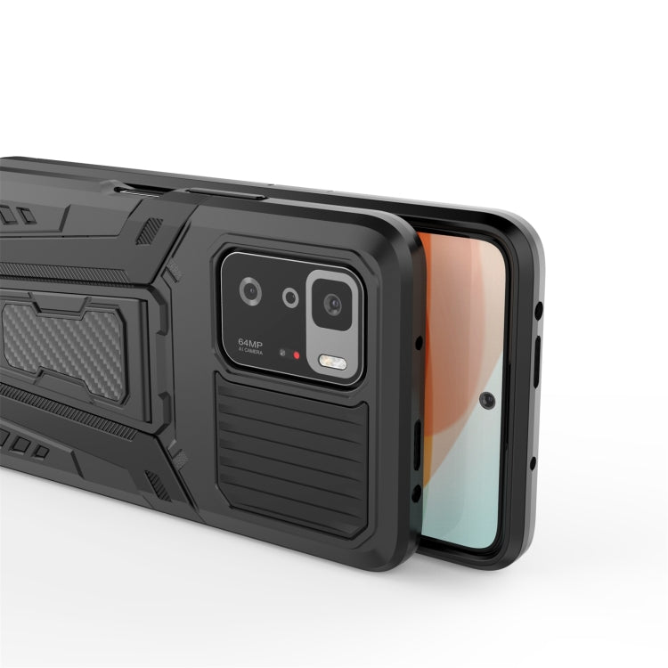 War Chariot Series Armor All-inclusive Shockproof PC + TPU Protective Case with Invisible Holder, For Xiaomi Redmi Note 10 Pro 5G, For Samsung Galaxy A22 4G, For OnePlus 9 Pro