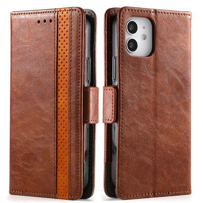 CaseNeo Business Splicing Dual Magnetic Buckle Horizontal Flip PU Leather Case with Holder & Card Slots & Wallet, For iPhone 12 mini, For iPhone 12 / 12 Pro, For iPhone 12 Pro Max, For iPhone 11 Pro, For iPhone 11, For iPhone 11 Pro Max