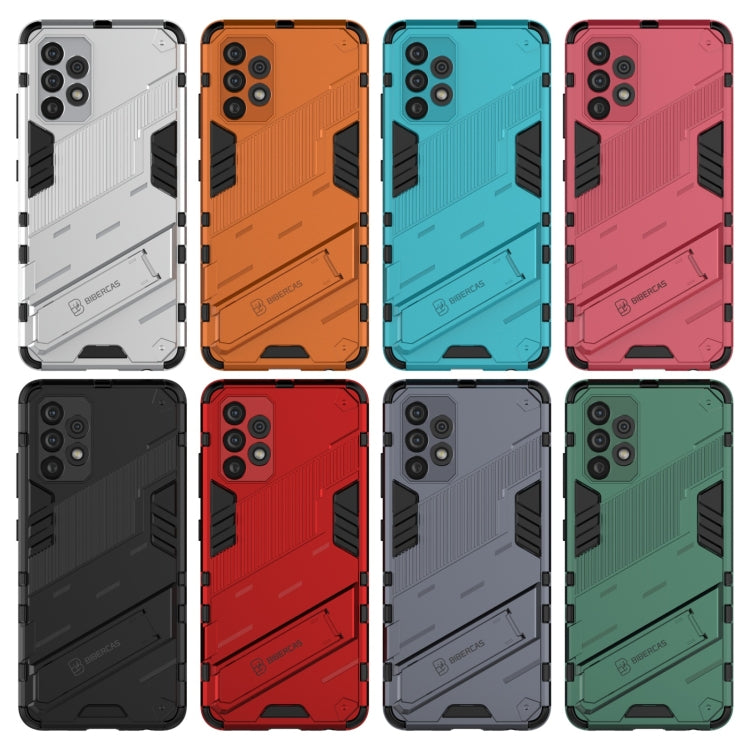 Punk Armor 2 in 1 PC + TPU Shockproof Case with Invisible Holder, For Samsung Galaxy A32 4G