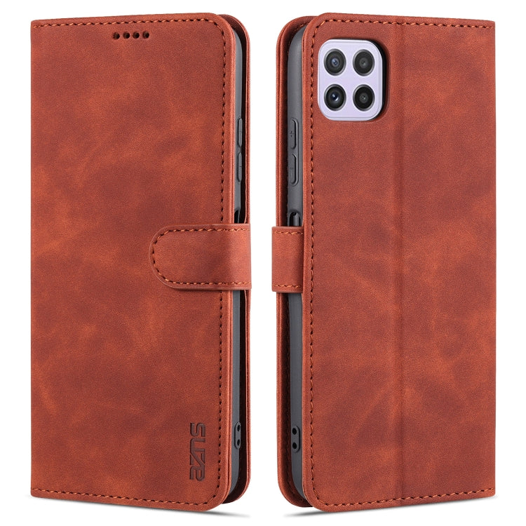 AZNS Skin Feel Calf Texture Horizontal Flip Leather Case with Card Slots & Holder & Wallet, For Samsung Galaxy A22 5G, For Samsung Galaxy A32 4G