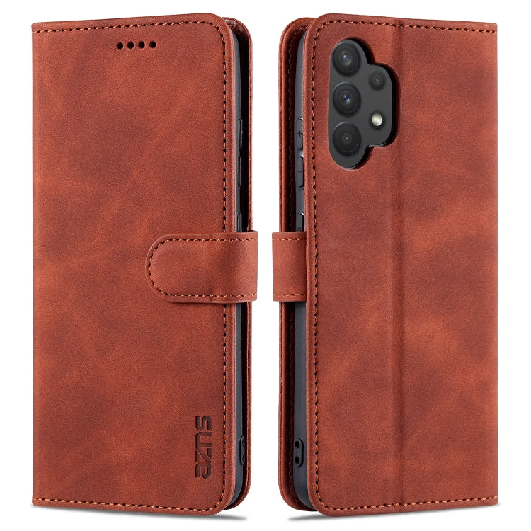 AZNS Skin Feel Calf Texture Horizontal Flip Leather Case with Card Slots & Holder & Wallet, For Samsung Galaxy A22 5G, For Samsung Galaxy A32 4G
