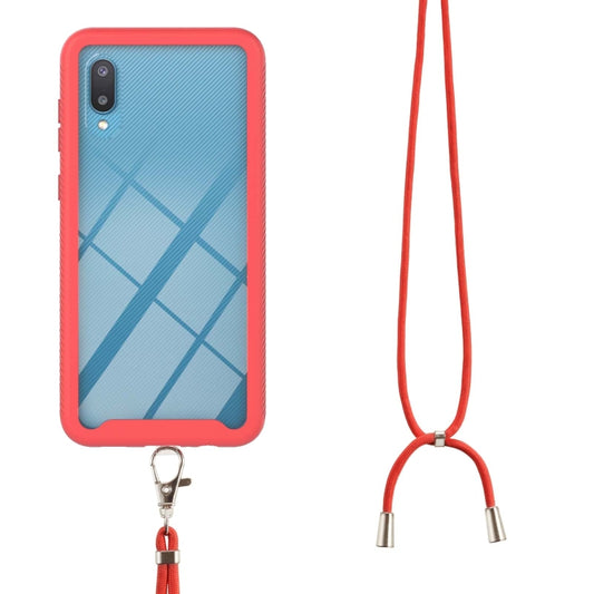 Starry Sky Solid Color Series Shockproof PC + TPU Protective Case with Neck Strap, For Samsung Galaxy A02, For Samsung Galaxy A02s US Version 164mm, For Samsung Galaxy A02s EU Version 166mm, For Samsung Galaxy A12, For Samsung Galaxy A21s              ...
