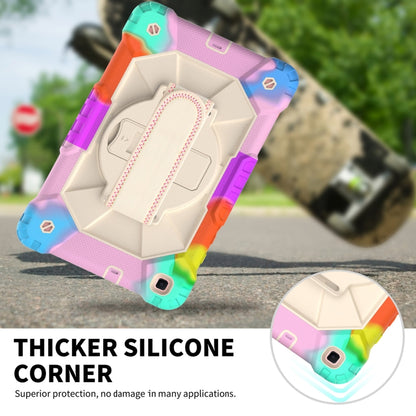 Contrast Color Robot Shockproof Silicon + PC Protective Case with Holder & Shoulder Strap, For Samsung Galaxy Tab A 8.0 (2019)T290/T295
