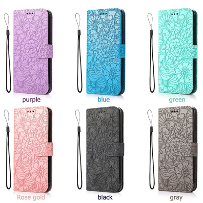 Skin Feel Embossed Sunflower Horizontal Flip Leather Case with Holder & Card Slots & Wallet & Lanyard, For Samsung Galaxy S8+, For Samsung Galaxy A12, For Samsung Galaxy A42 5G, For Samsung Galaxy A32 4G, For Samsung Galaxy A32 5G, For Samsung Galaxy A...