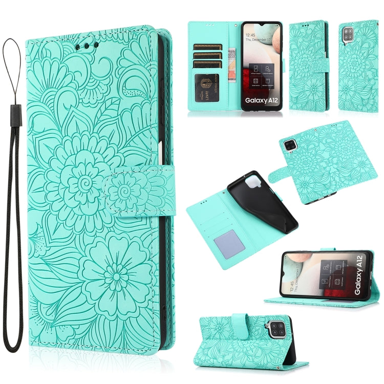 Skin Feel Embossed Sunflower Horizontal Flip Leather Case with Holder & Card Slots & Wallet & Lanyard, For Samsung Galaxy S8+, For Samsung Galaxy A12, For Samsung Galaxy A42 5G, For Samsung Galaxy A32 4G, For Samsung Galaxy A32 5G, For Samsung Galaxy A...