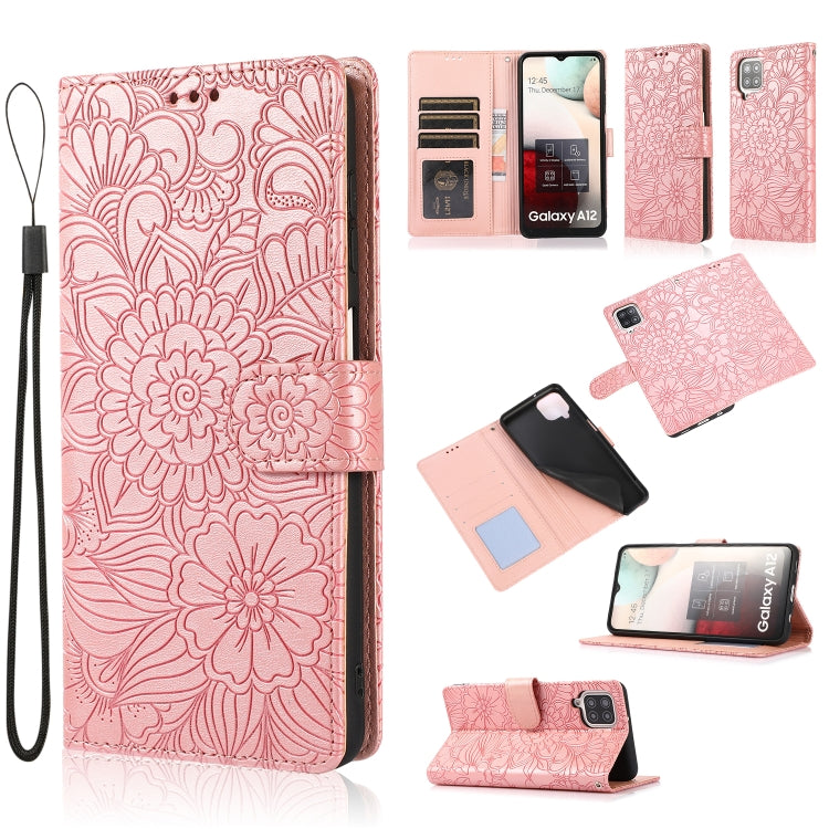 Skin Feel Embossed Sunflower Horizontal Flip Leather Case with Holder & Card Slots & Wallet & Lanyard, For Samsung Galaxy S8+, For Samsung Galaxy A12, For Samsung Galaxy A42 5G, For Samsung Galaxy A32 4G, For Samsung Galaxy A32 5G, For Samsung Galaxy A...
