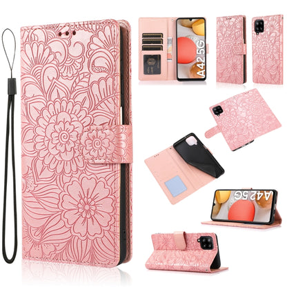 Skin Feel Embossed Sunflower Horizontal Flip Leather Case with Holder & Card Slots & Wallet & Lanyard, For Samsung Galaxy S8+, For Samsung Galaxy A12, For Samsung Galaxy A42 5G, For Samsung Galaxy A32 4G, For Samsung Galaxy A32 5G, For Samsung Galaxy A...