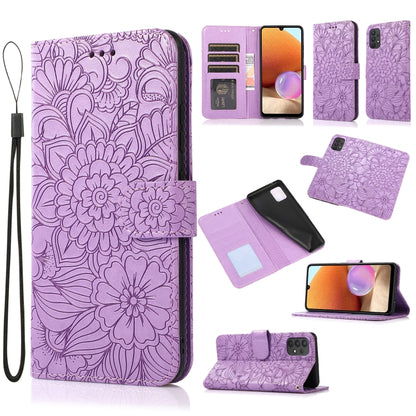 Skin Feel Embossed Sunflower Horizontal Flip Leather Case with Holder & Card Slots & Wallet & Lanyard, For Samsung Galaxy S8+, For Samsung Galaxy A12, For Samsung Galaxy A42 5G, For Samsung Galaxy A32 4G, For Samsung Galaxy A32 5G, For Samsung Galaxy A...