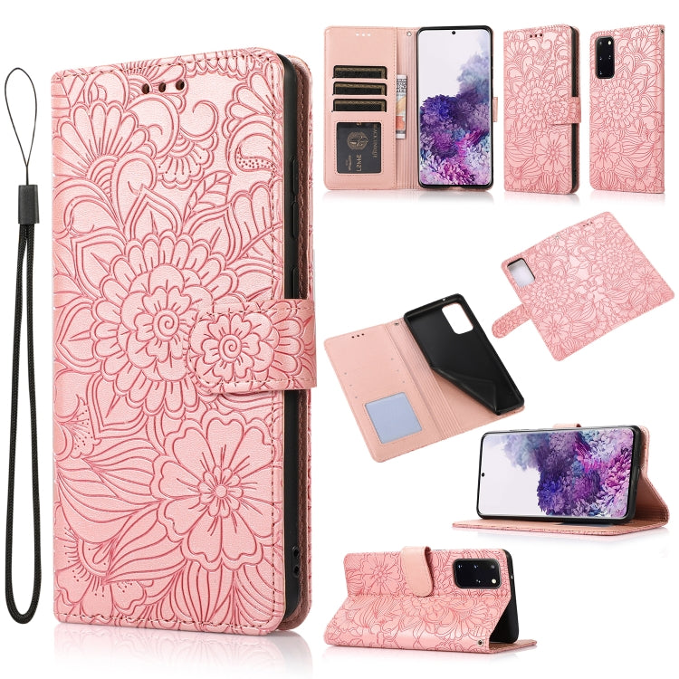 Skin Feel Embossed Sunflower Horizontal Flip Leather Case with Holder & Card Slots & Wallet & Lanyard, For Samsung Galaxy S21 5G, For Samsung Galaxy S21 FE, For Samsung Galaxy A21s, For Samsung Galaxy Note20, For Samsung Galaxy 5G / 4G                 ...