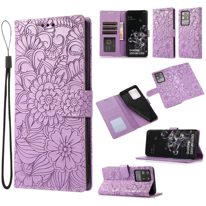 Skin Feel Embossed Sunflower Horizontal Flip Leather Case with Holder & Card Slots & Wallet & Lanyard, For Samsung Galaxy Note9, For Samsung Galaxy Note20 Ultra, For Samsung Galaxy S20 Ultra, For Samsung Galaxy S21 Ultra 5G, For Samsung Galaxy A30s    ...