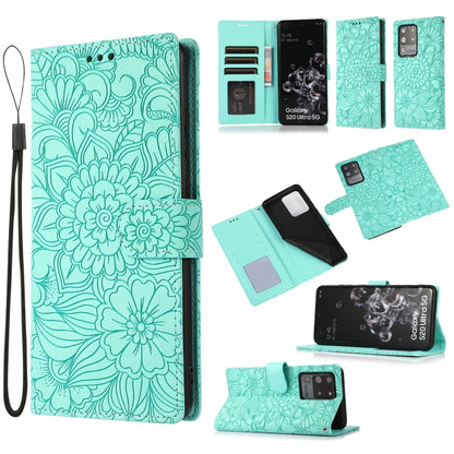 Skin Feel Embossed Sunflower Horizontal Flip Leather Case with Holder & Card Slots & Wallet & Lanyard, For Samsung Galaxy Note9, For Samsung Galaxy Note20 Ultra, For Samsung Galaxy S20 Ultra, For Samsung Galaxy S21 Ultra 5G, For Samsung Galaxy A30s    ...