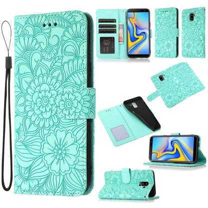 Skin Feel Embossed Sunflower Horizontal Flip Leather Case with Holder & Card Slots & Wallet & Lanyard, For Samsung Galaxy S10+, For Samsung Galaxy S10e, For Samsung Galaxy A20s, For Samsung Galaxy A40, For Samsung Galaxy Note8, For Samsung Galaxy J6   ...