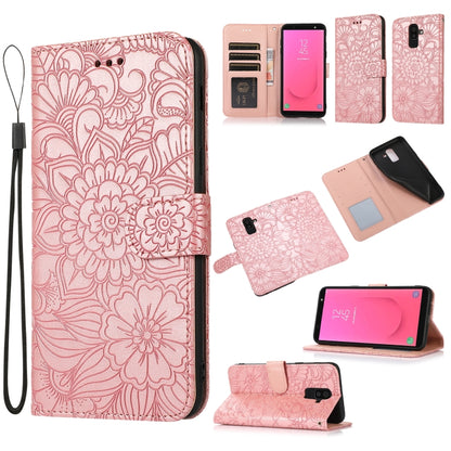Skin Feel Embossed Sunflower Horizontal Flip Leather Case with Holder & Card Slots & Wallet & Lanyard, For Samsung Galaxy S10+, For Samsung Galaxy S10e, For Samsung Galaxy A20s, For Samsung Galaxy A40, For Samsung Galaxy Note8, For Samsung Galaxy J6   ...