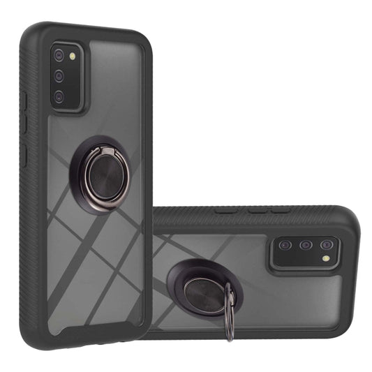 Starry Sky Solid Color Series Shockproof PC + TPU Protective Case with Ring Holder & Magnetic Function, For Samsung Galaxy A02s EU Version, For Samsung Galaxy A02s US Version, For Samsung Galaxy A02, For Samsung Galaxy A72 5G / 4G                      ...